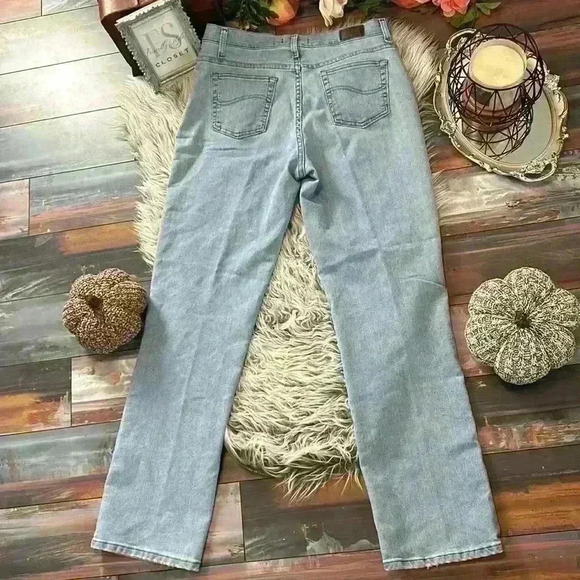 Lee Original Relaxed Fit Straight Leg Inspire Blue Jeans, 10 - Picture 6 of 12